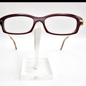 Authentic Cartier Bicolor Burgundy Gold Optical T8100708